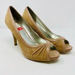 Women’s Elegant Peep-Toe Heels Size 9